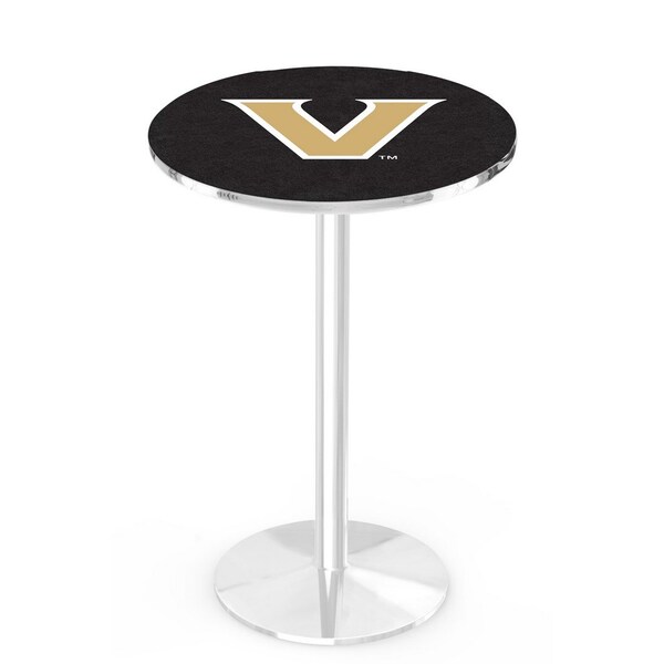 42" Chrome Vanderbilt Pub Table